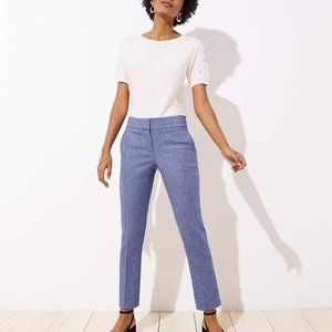 NWT Loft SLIM PENCIL  Marisa textured pants 12